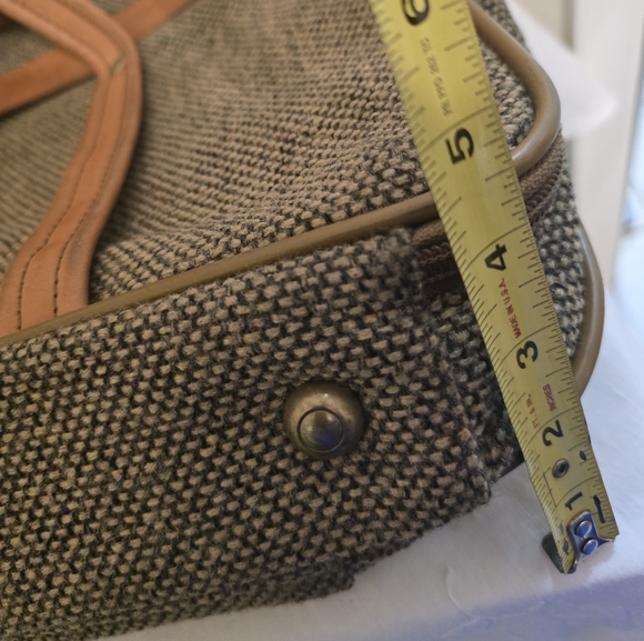 Vintage Hartmann Luggage Tweed And Leather 3 Compartment Carry-on Bag In EUC - Picture 11 of 11